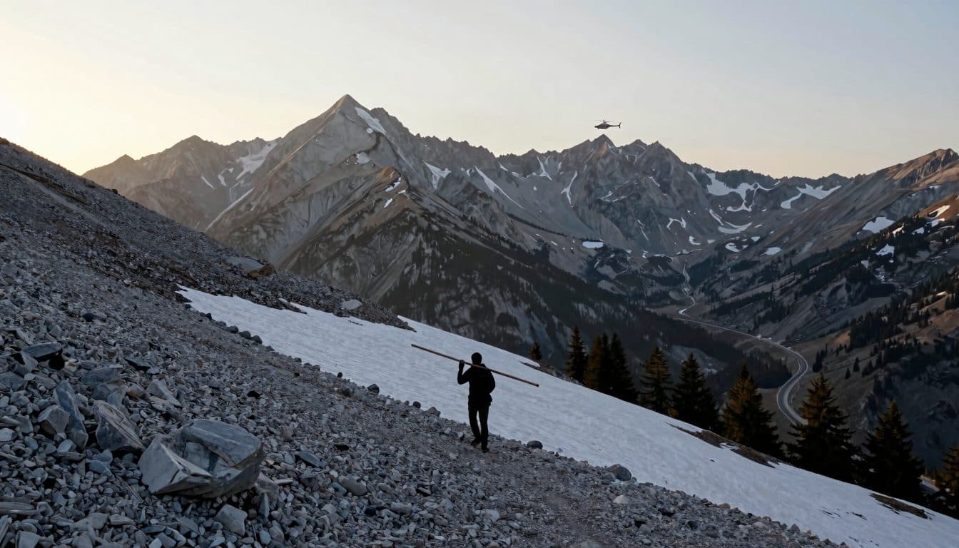 Escursionista del Montana esce dalla wilderness con un palo di metallo conficcato nel fianco