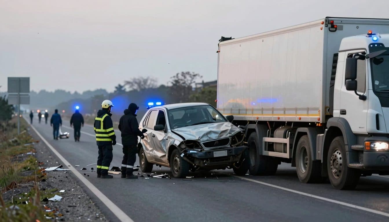 Auto con otto giovani si schianta contro un camion da cantiere vicino a Nidda – Due morti e sei feriti gravi