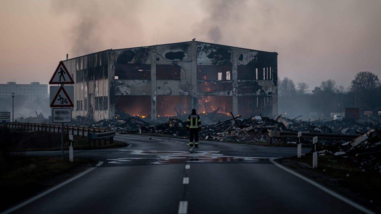 Incendio di grandi dimensioni a Treuenbrietzen domato – Blocco stradale revocato