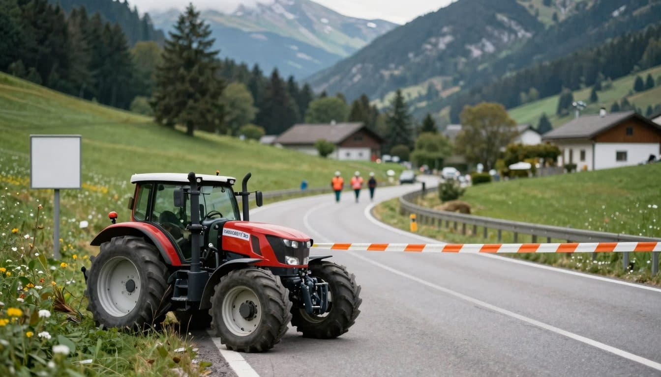 Due sorelle incidentate con un trattore sulla Metnitztal Straße