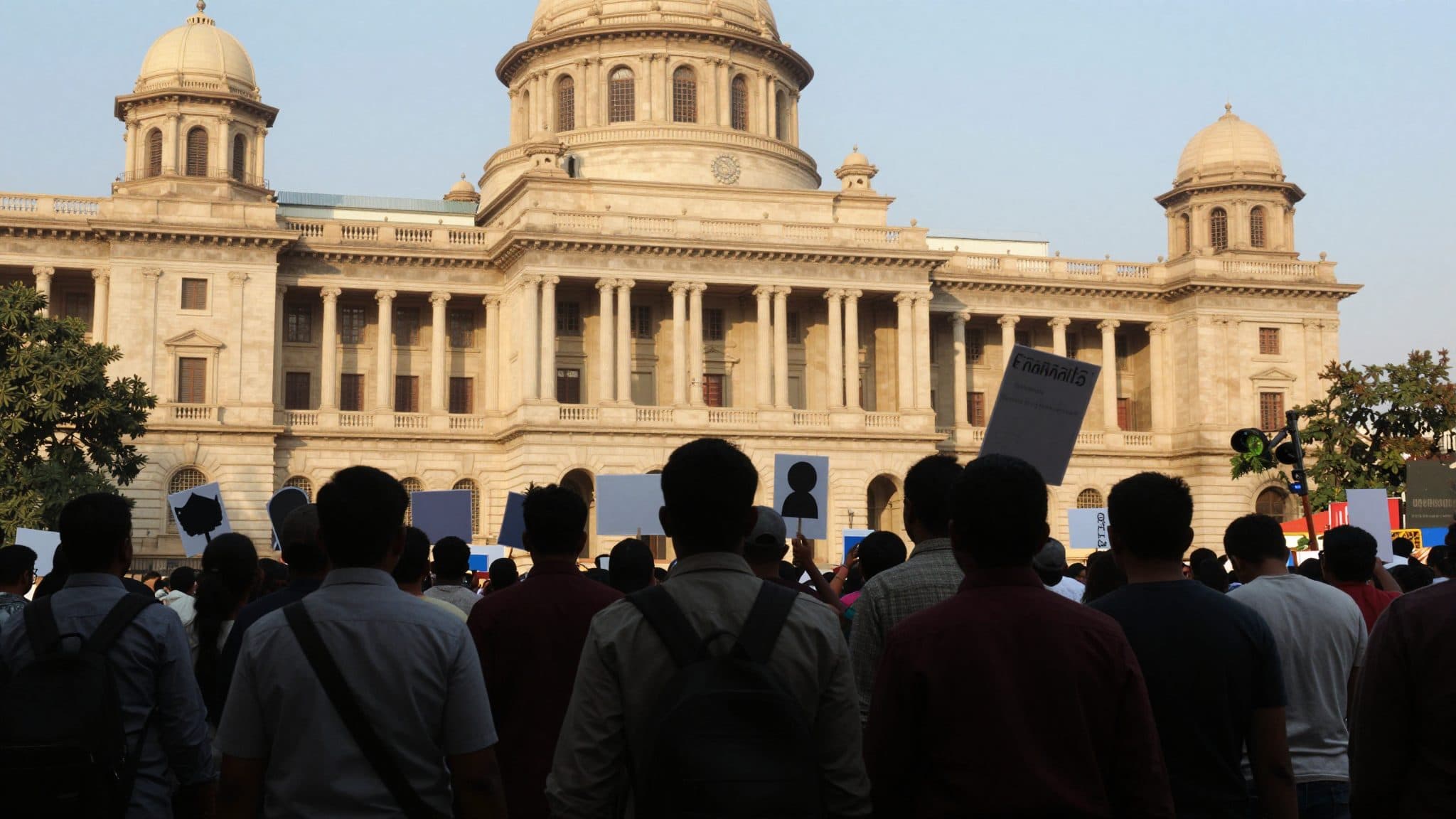 Migliaia manifestano a Nuova Delhi contro Modi e il ministro dell'Istruzione Pradhan
