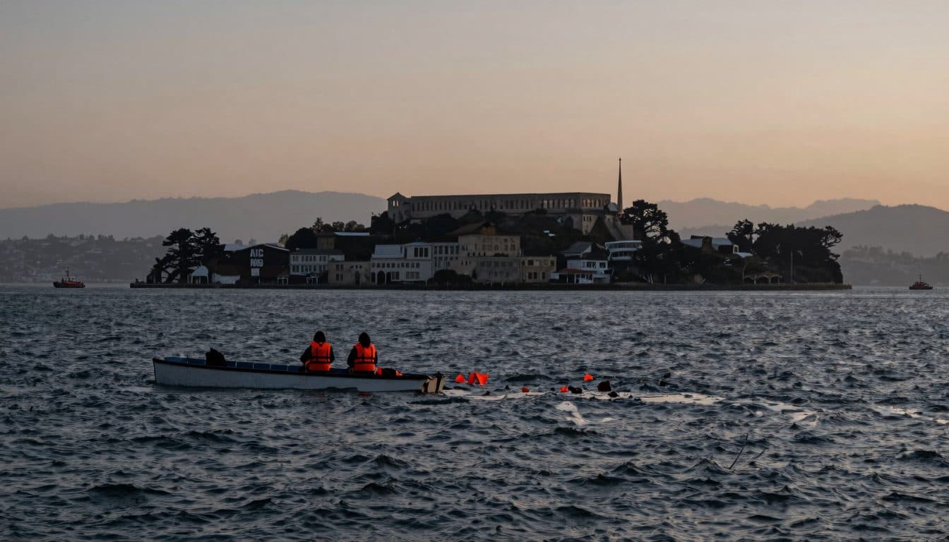 Barca rovesciata vicino ad Alcatraz: un morto, tre dispersi dopo un'incidente nella baia di San Francisco