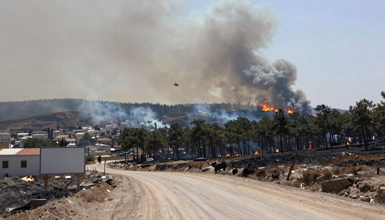 Incendio boschivo vicino a Salonicco: due morti, un bambino e un uomo