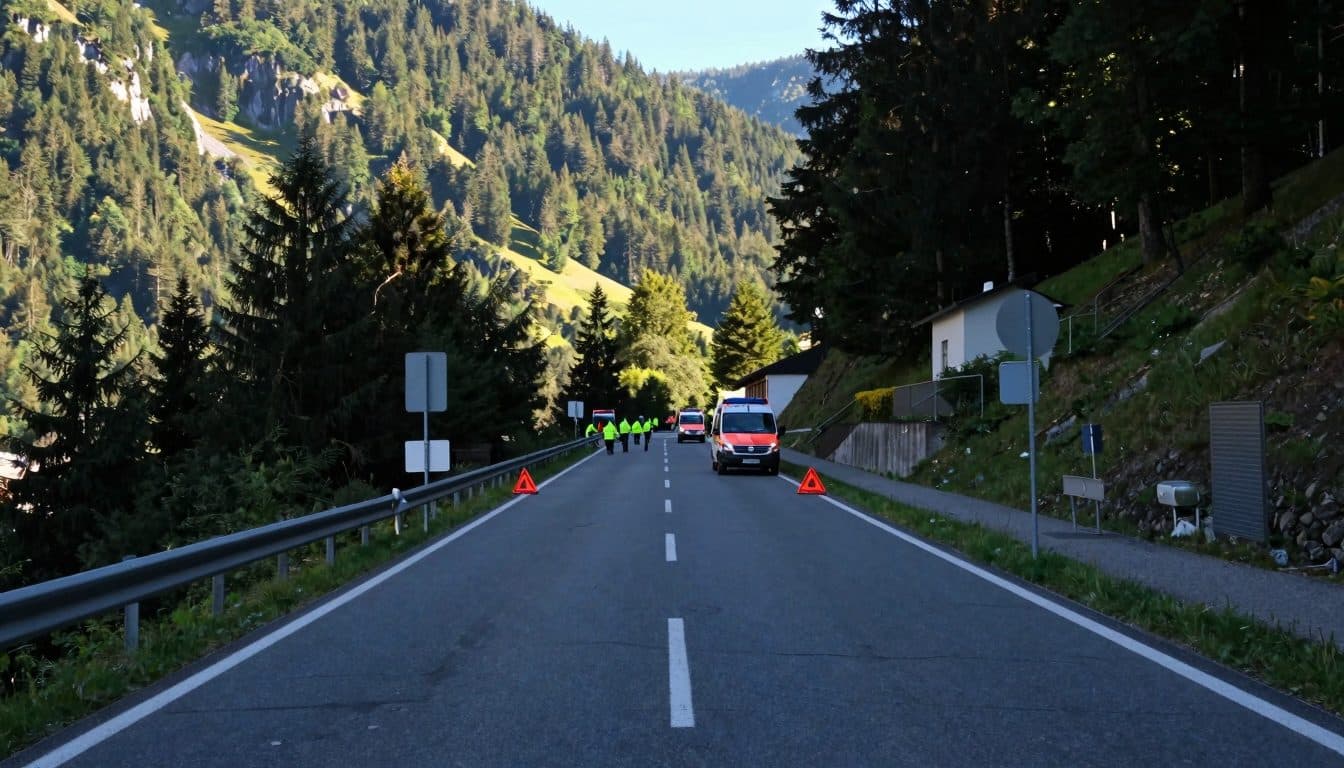Motociclista si scontra con un'auto ad Abtenau – Incidente sulla Gschütt Straße