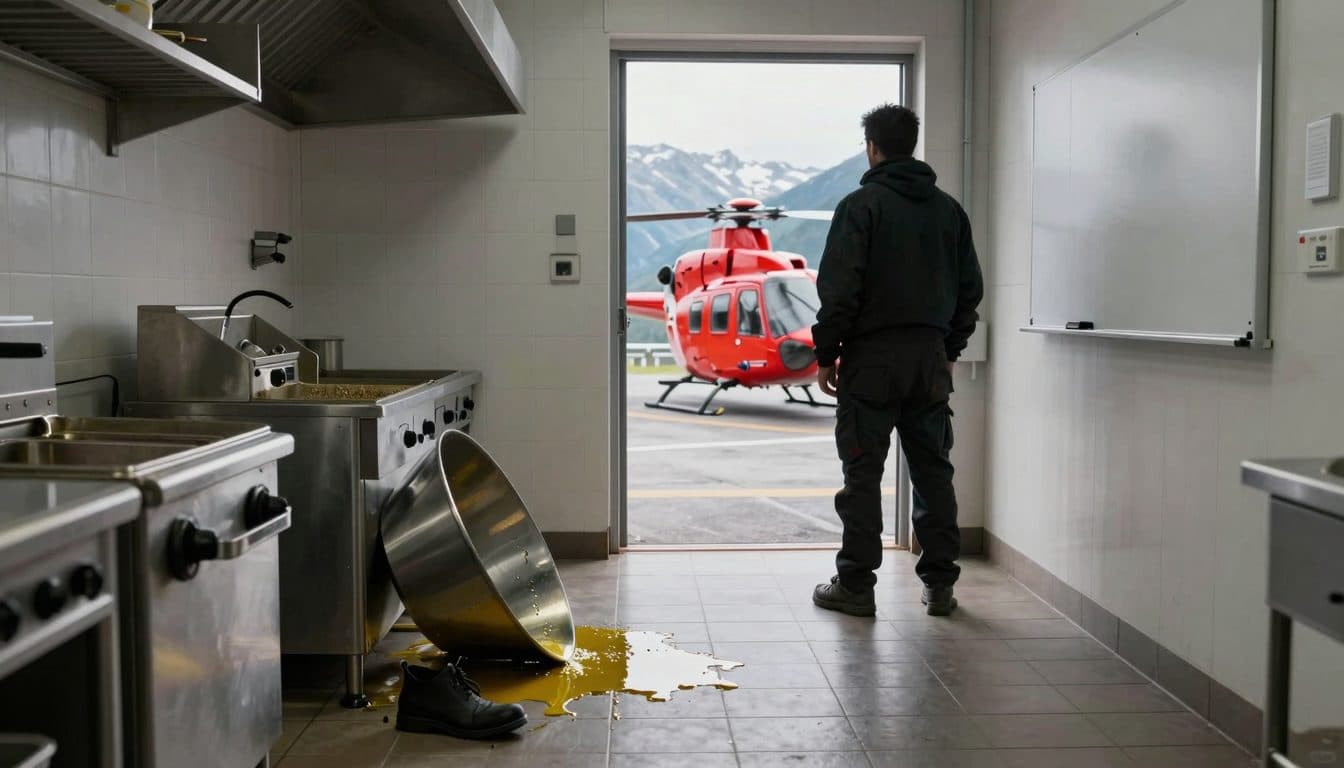 Gravi ustioni in una cucina di ristorante: donna trasportata in ospedale in elicottero in Stiria