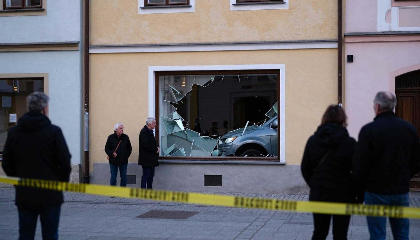 Pensionista si schianta contro una vetrina a Klosterneuburg – moglie ferita