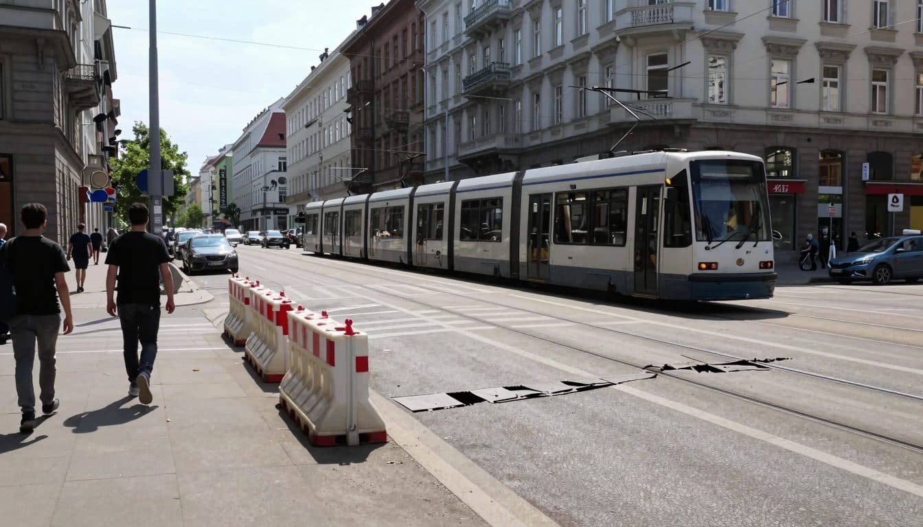 Le Wiener Linien chiudono una tratta del tram nel 9° distretto – I residenti criticano il concetto legato al traffico