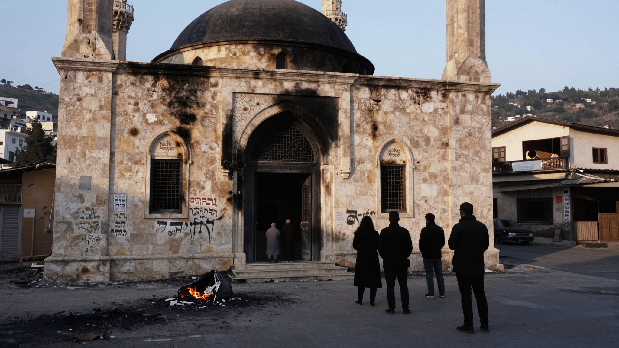 Incendio doloso contro una moschea ad At-Tuwani – indagini contro i coloni in Cisgiordania