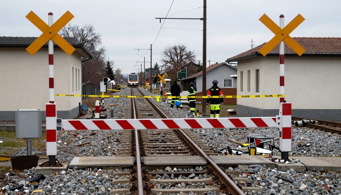 Auto investita da un treno: incidente a un passaggio a livello vicino a Premstätten