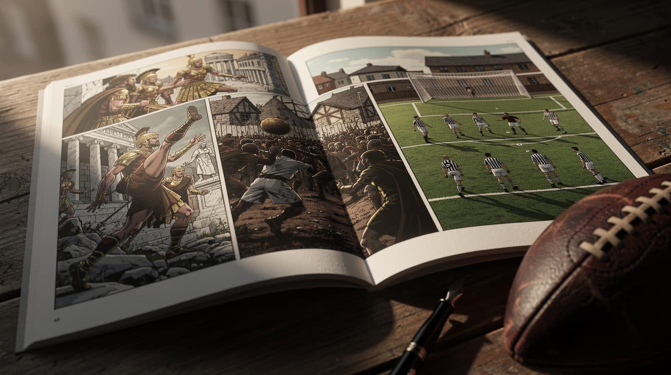 Nuovo graphic novel ripercorre la storia del calcio dall'antichità all'età moderna