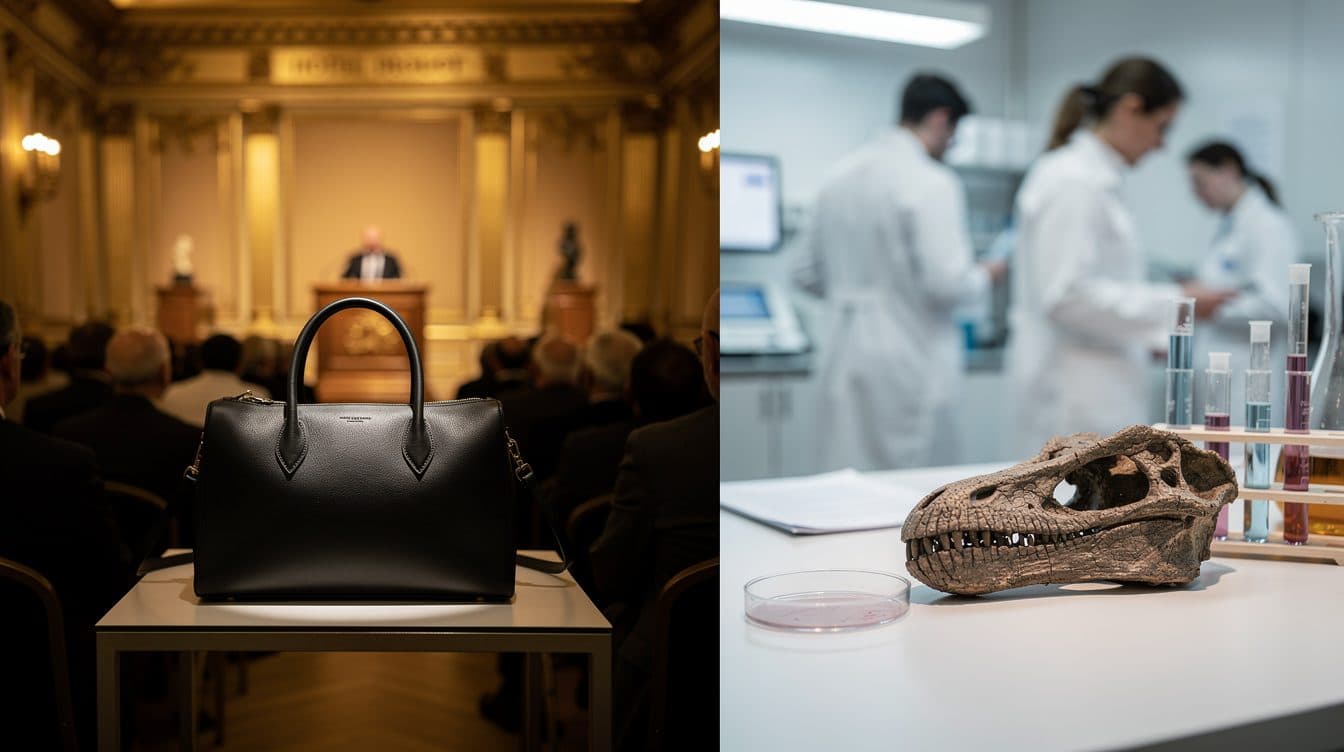 Nessun acquirente per la borsa in presunta pelle di T-Rex: asta annullata a Parigi