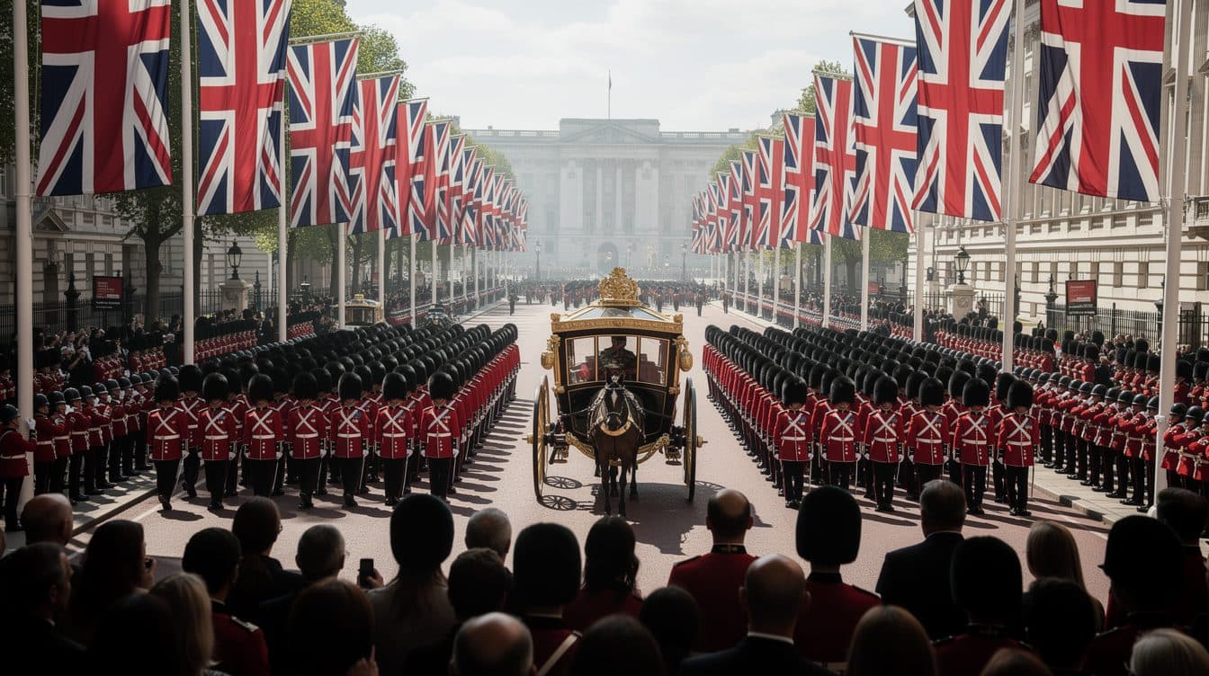 Principessa Kate al Trooping the Colour in abito celeste di Catherine Walker con richiamo a Diana