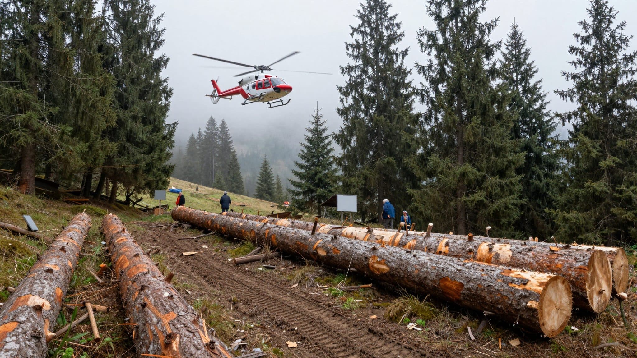Agricoltore di 76 anni gravemente ferito da un tronco d'albero in Stiria