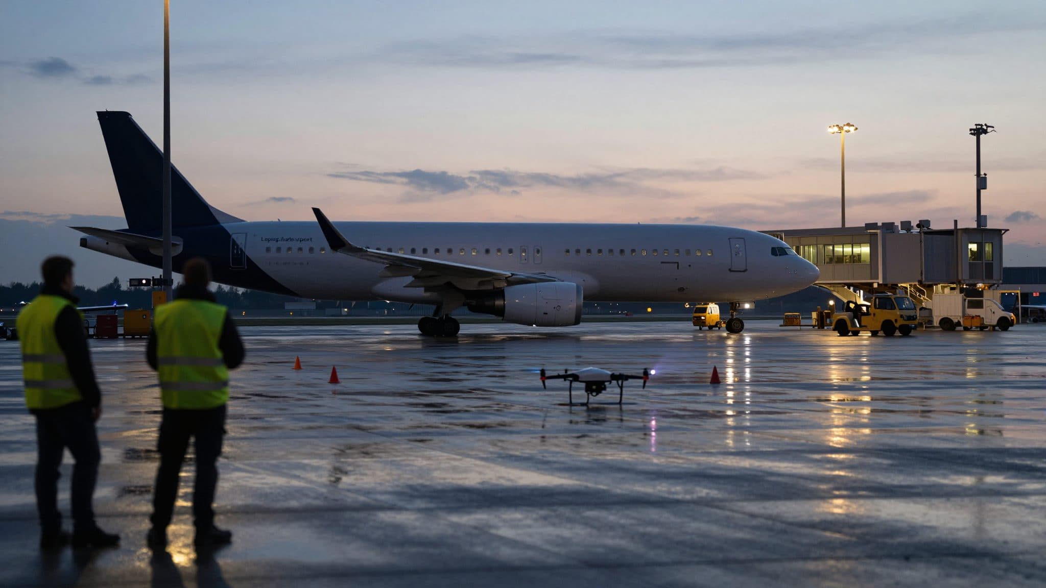 Drone con esplosivo sopra aereo ucraino all'aeroporto di Lipsia