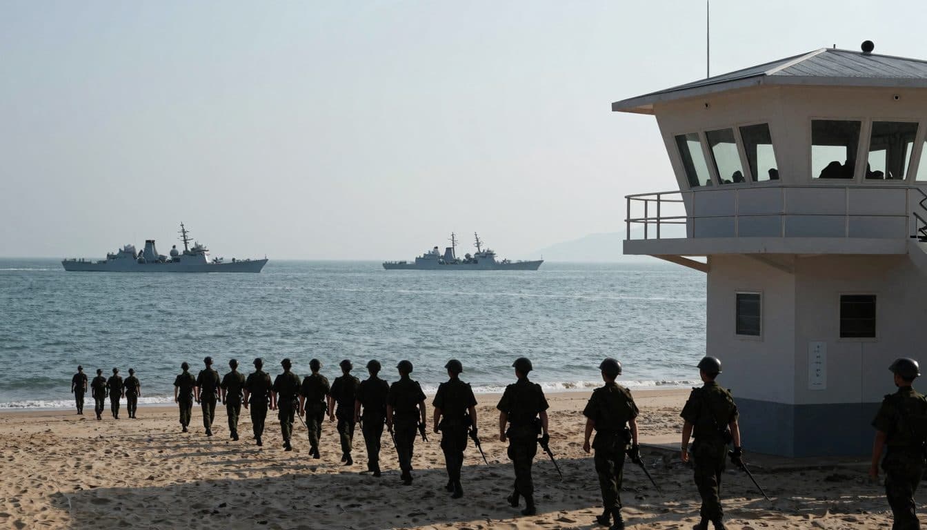 Lai osserva le esercitazioni militari sulla costa di Taiwan e ribadisce la difesa dell'isola