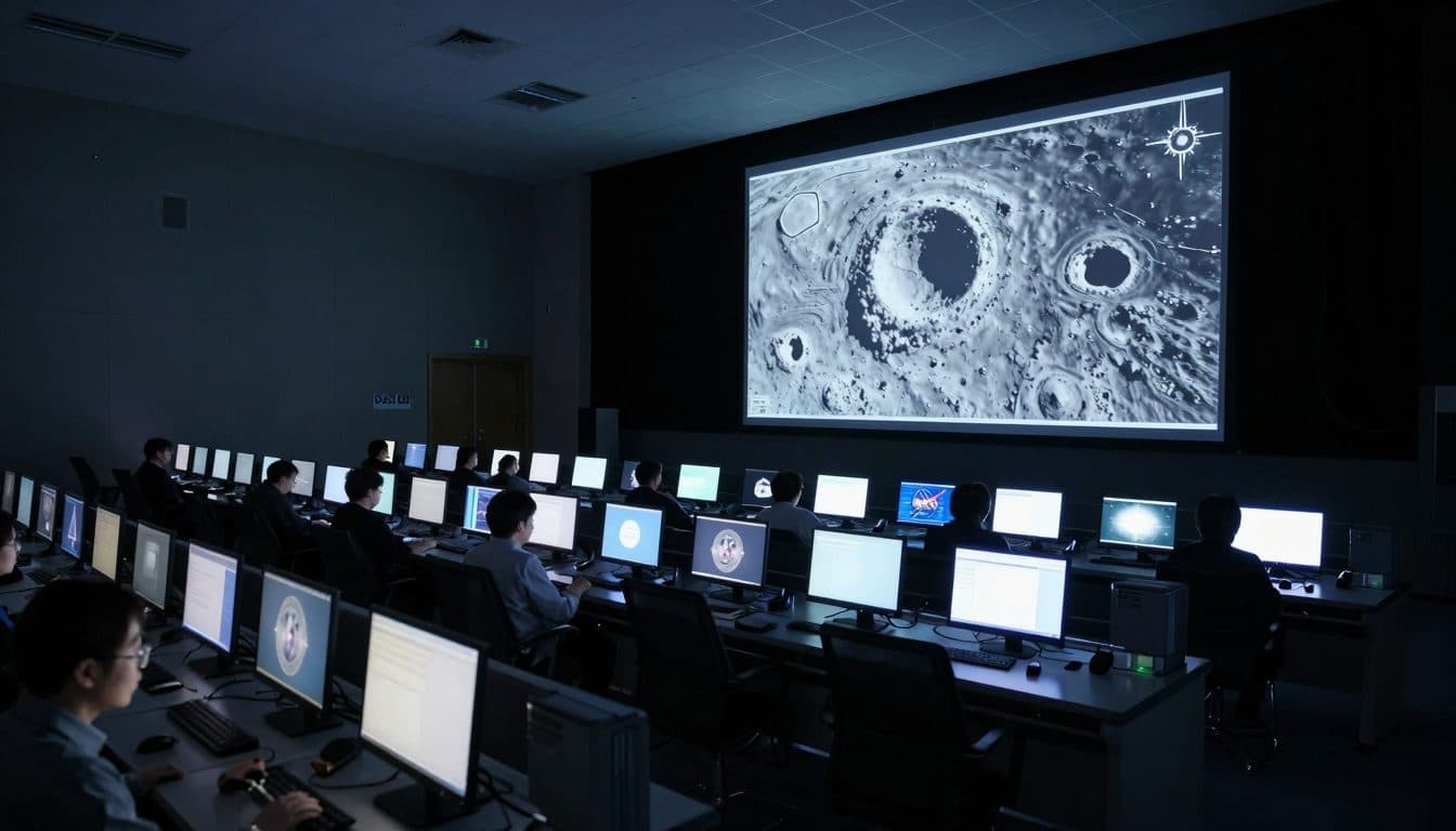 Nuova immagine lunare della NASA mostra un doppio cratere dopo l'impatto di un razzo SpaceX