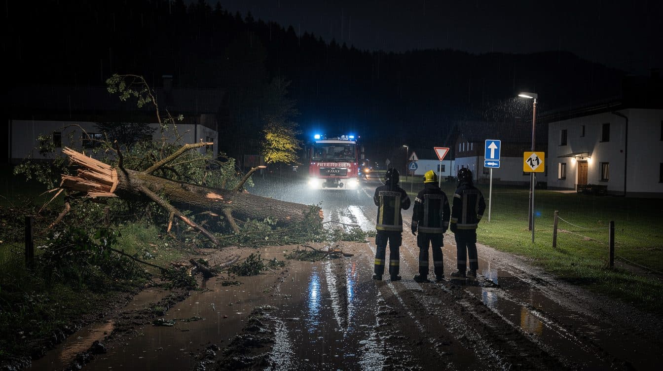 Violento temporale in Carinzia: 65 interventi dei vigili del fuoco in una sola notte