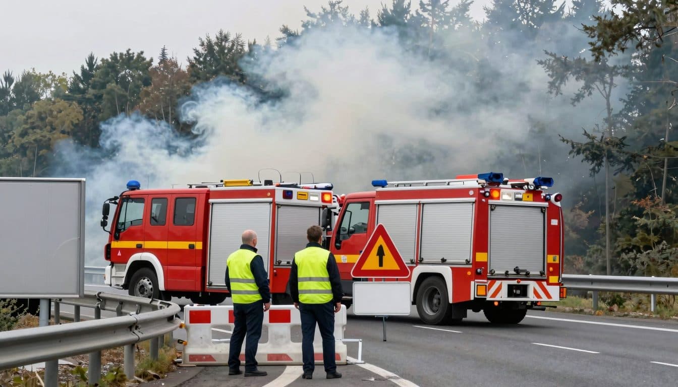 Chiusura dell'A7: incendio boschivo vicino a Hedemünden nel circondario di Göttingen