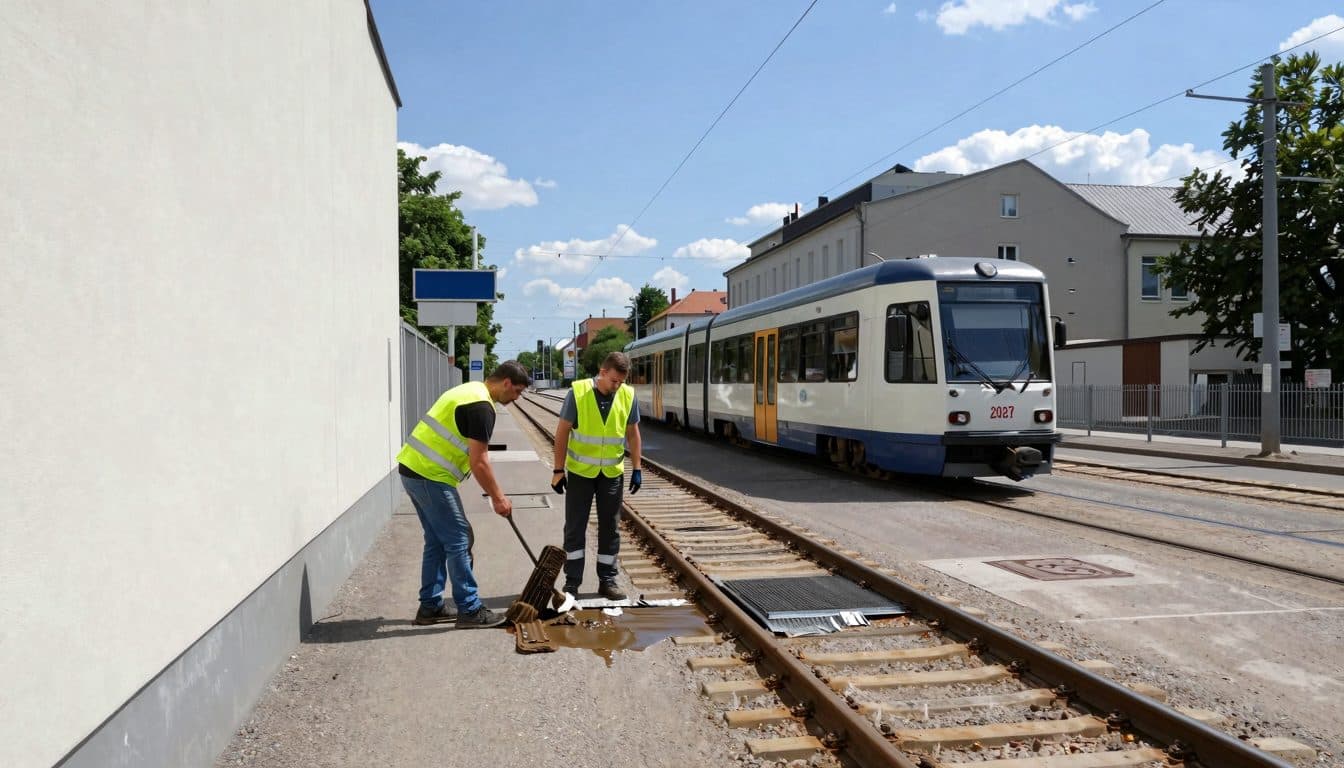 LVB puliscono la rete tranviaria dopo i danni causati dal caldo – la linea 1 torna in servizio