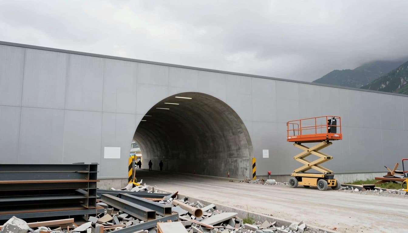 Raffica di vento provoca un incidente mortale sul cantiere del Semmering-Basistunnel