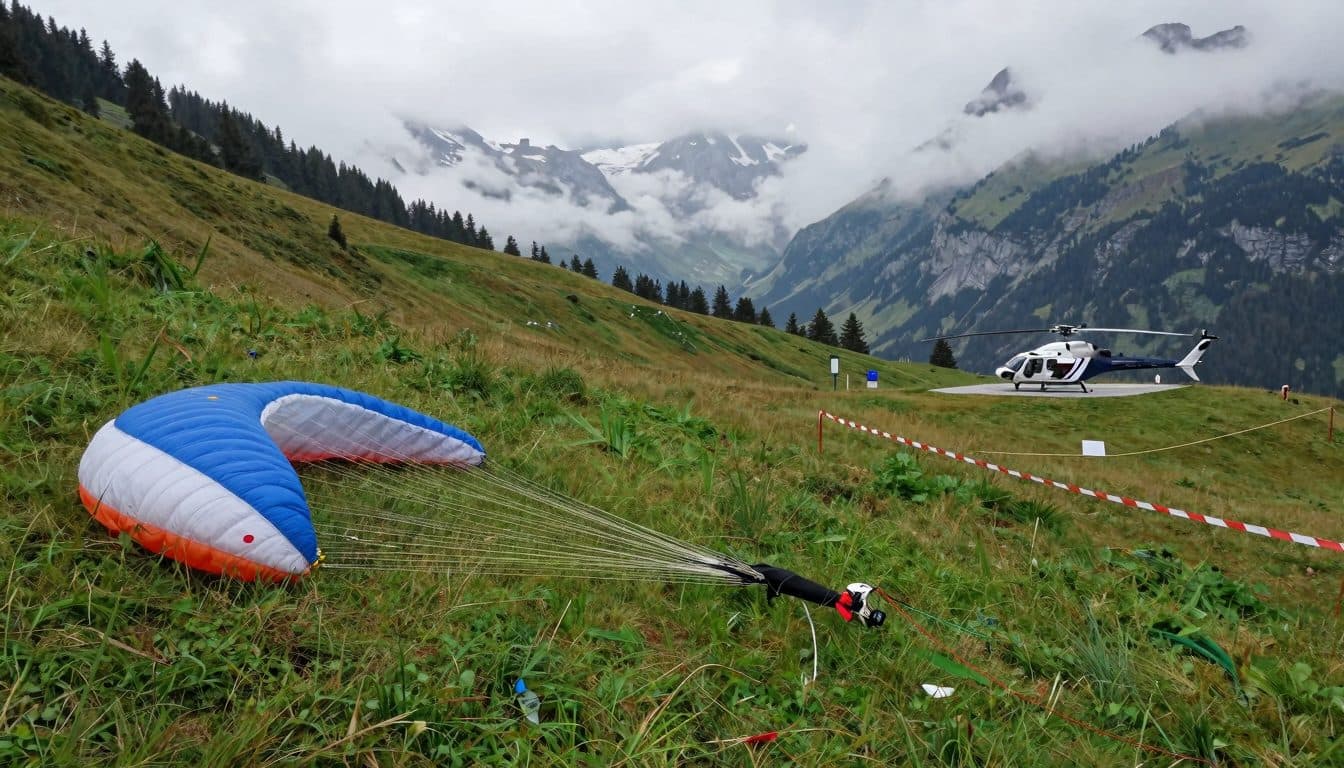 Pilota di parapendio precipita a Fulpmes e resta gravemente ferito