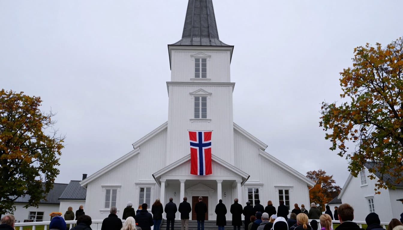 Mette-Marit accoglie la bara del re norvegese defunto Harald V a Oslo