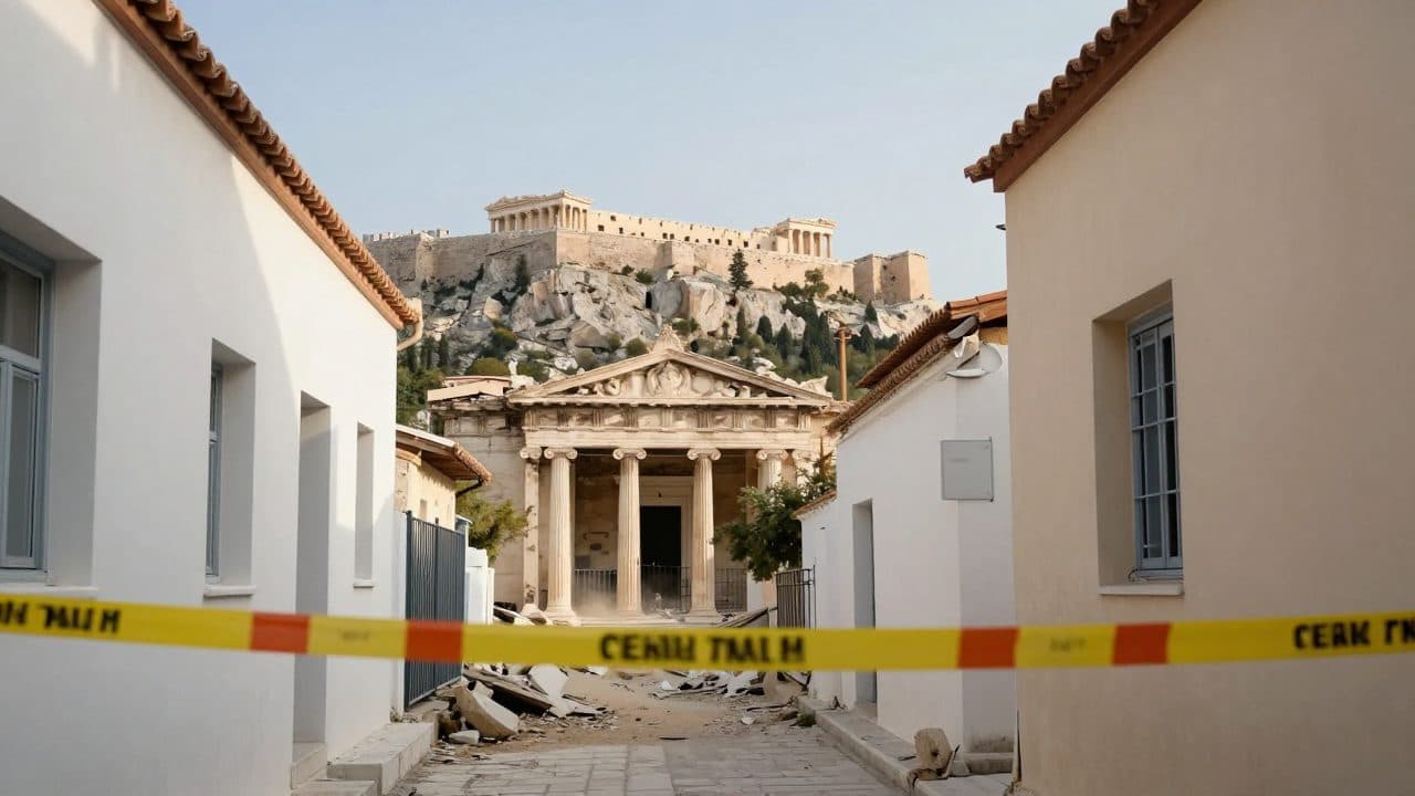 Forte esplosione scuote il quartiere storico di Plaka ad Atene