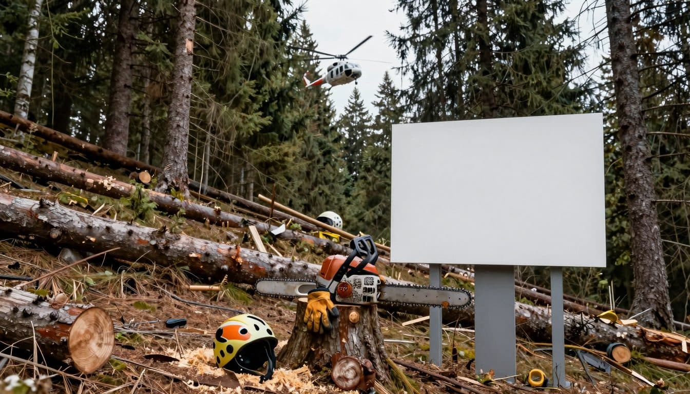 Incidente forestale a Wildschönau: 44enne colpito da un albero e trasportato in elicottero in ospedale