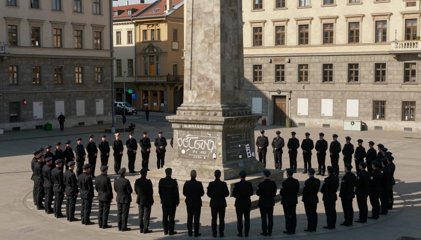 Attacchi antisemiti contro artisti durante un'azione al monumento di Lueger a Vienna