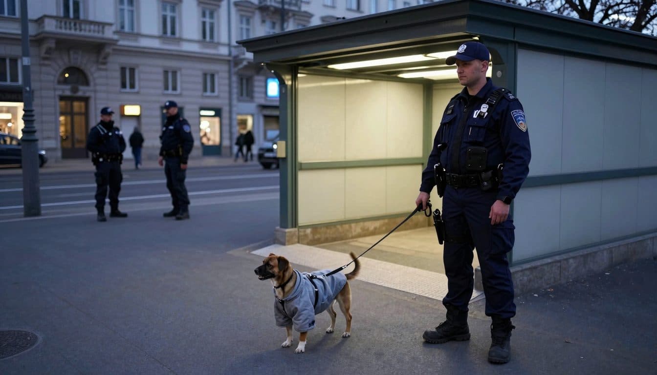 28enne fermato a Vienna dopo il presunto maltrattamento del suo cane in piena strada