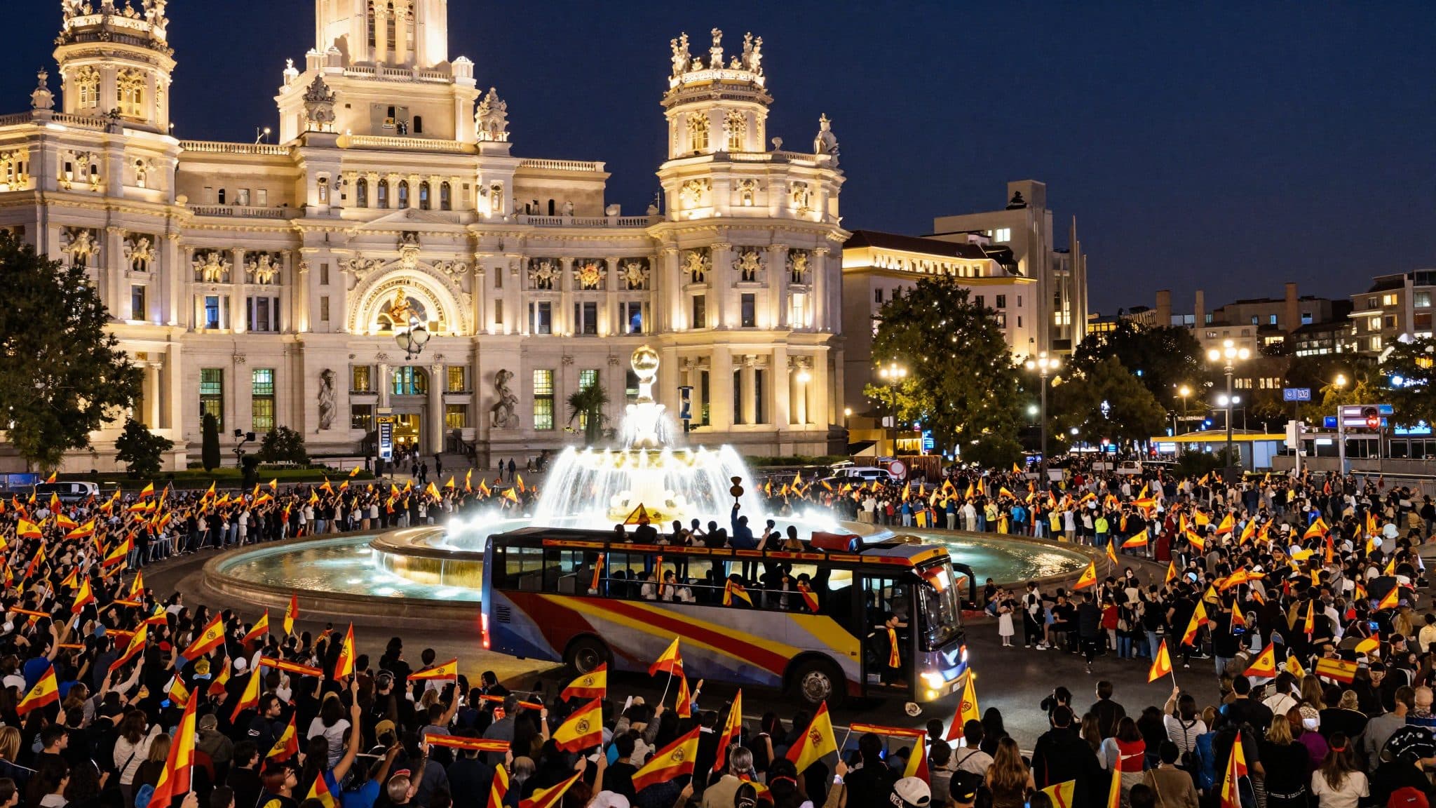 La Spagna accoglie i suoi campioni del mondo di calcio con una grande festa a Madrid