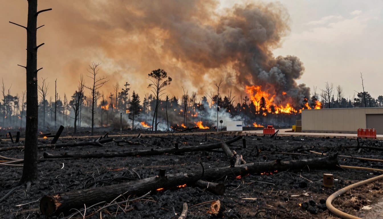 Incendio boschivo nel sud della Francia devasta vaste aree
