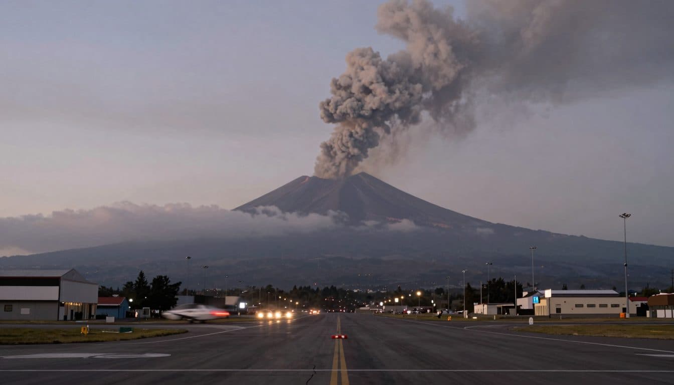 L'eruzione dell'Etna provoca la chiusura temporanea dell'aeroporto di Catania